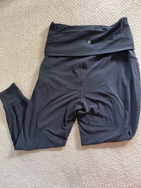 lululemon athletica Fold-Over Waist High-Rise Leggings - Black